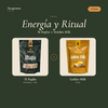 Pack Energía y Ritual Ayuprana: Té Kapha 30 bolsitas y Golden Milk de cúrcuma 210 g